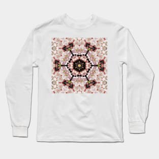 Girly Chic bohemian flowers Pastel Pink Boho Floral Mandala Long Sleeve T-Shirt